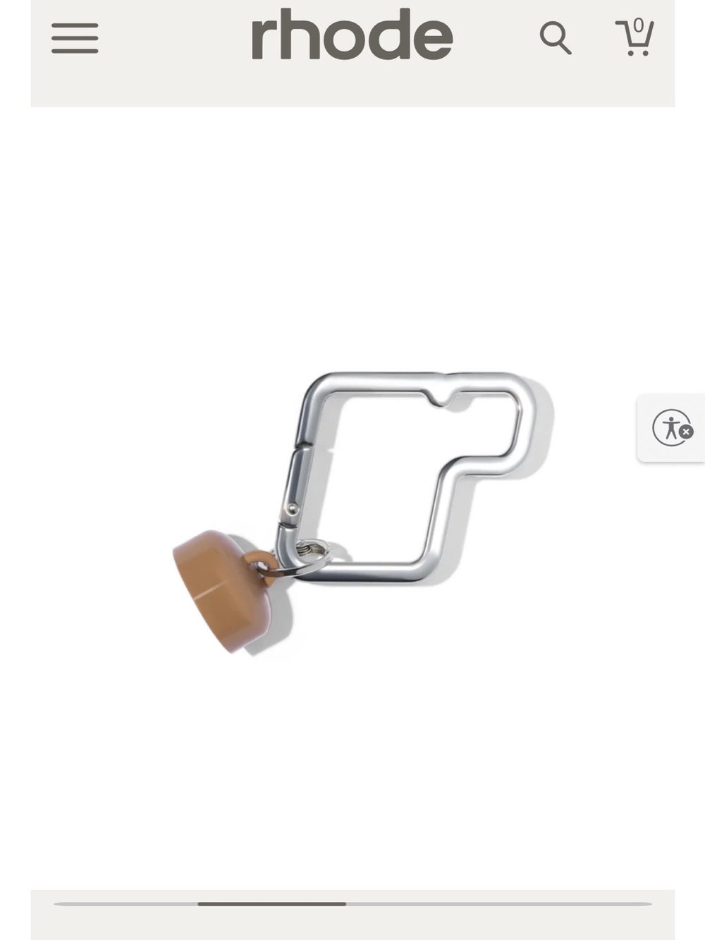 RHODE Carabiner and Pocket Pearl Monaco